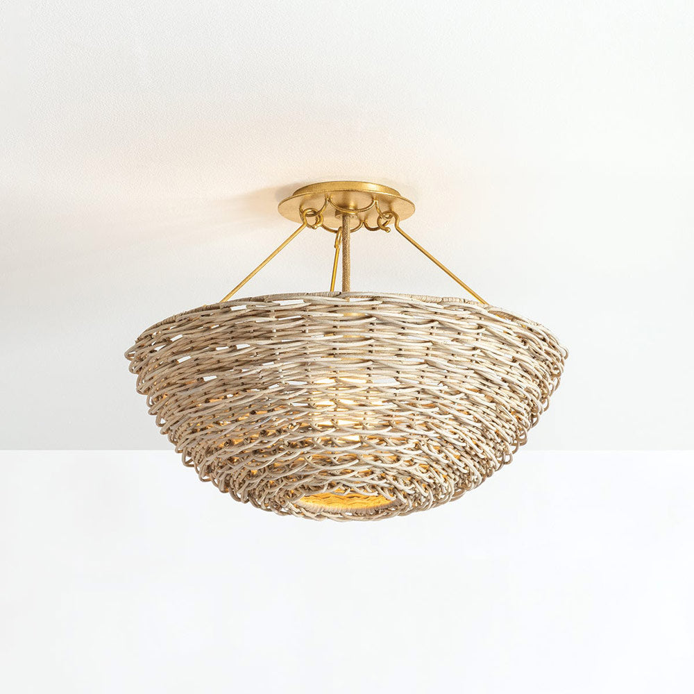 Campo Semi Flush Mount Ceiling Light in Detail.