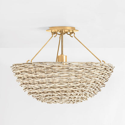 Campo Semi Flush Mount Ceiling Light in Detail.