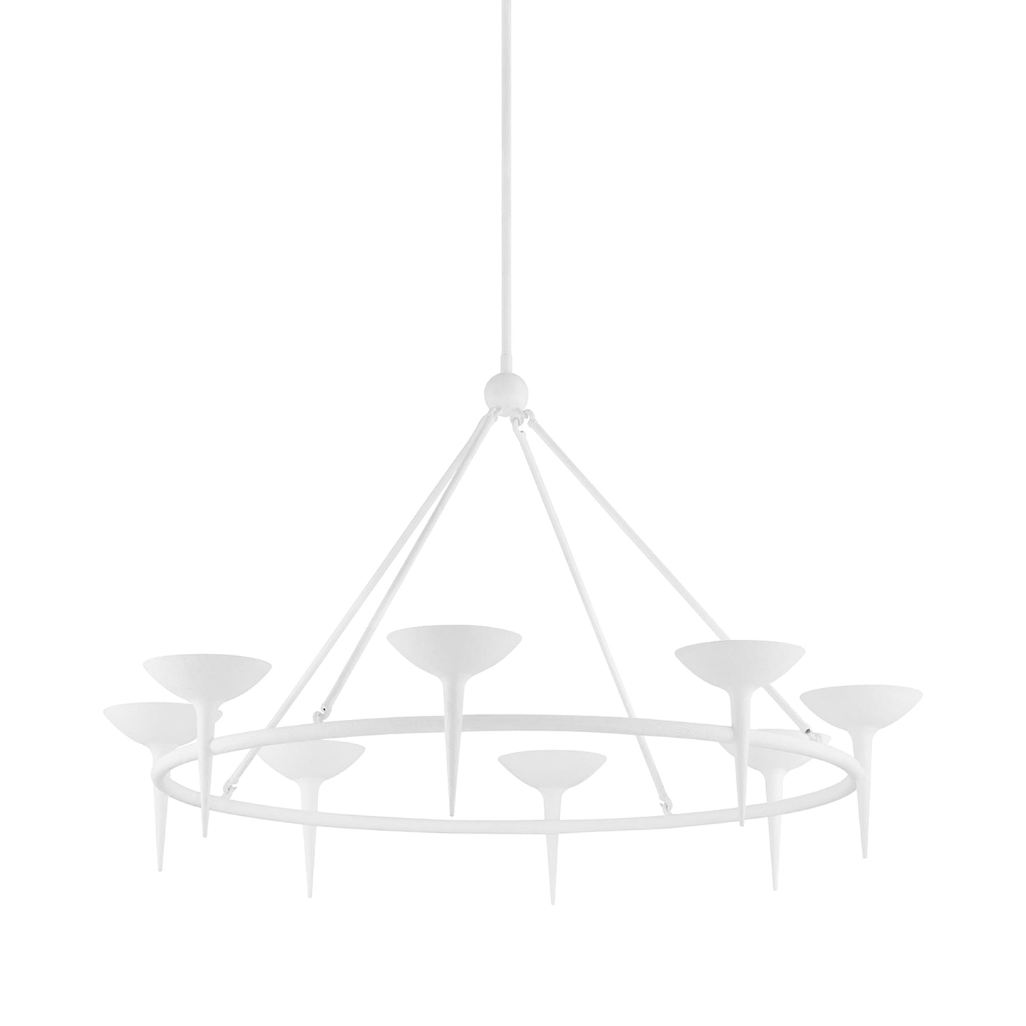 Cecilia Chandelier in Gesso White (8-Light).