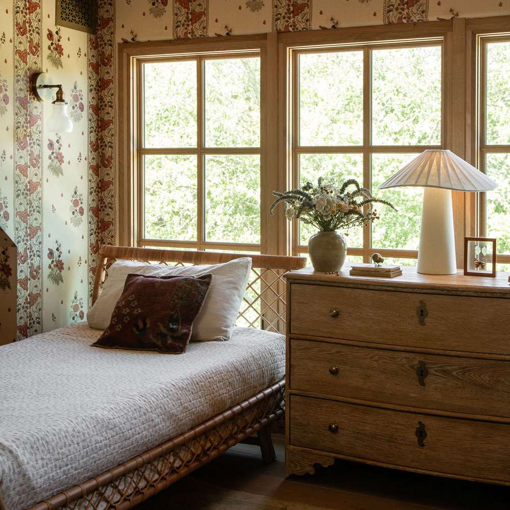 Chanterelle Table Lamp in bedroom.