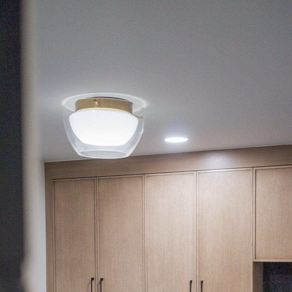 Dutton Flush Mount Ceiling Light in Detail.
