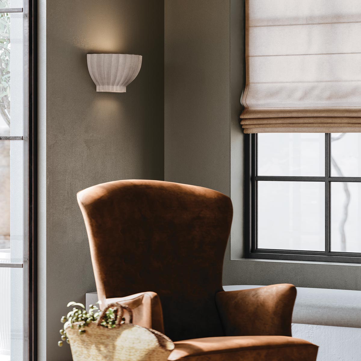 Efron Wall Light in living room.
