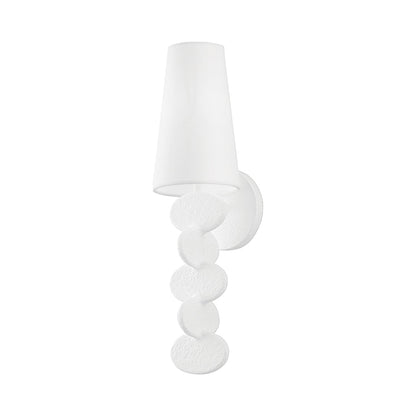 Ellios Wall Light in Gesso White.