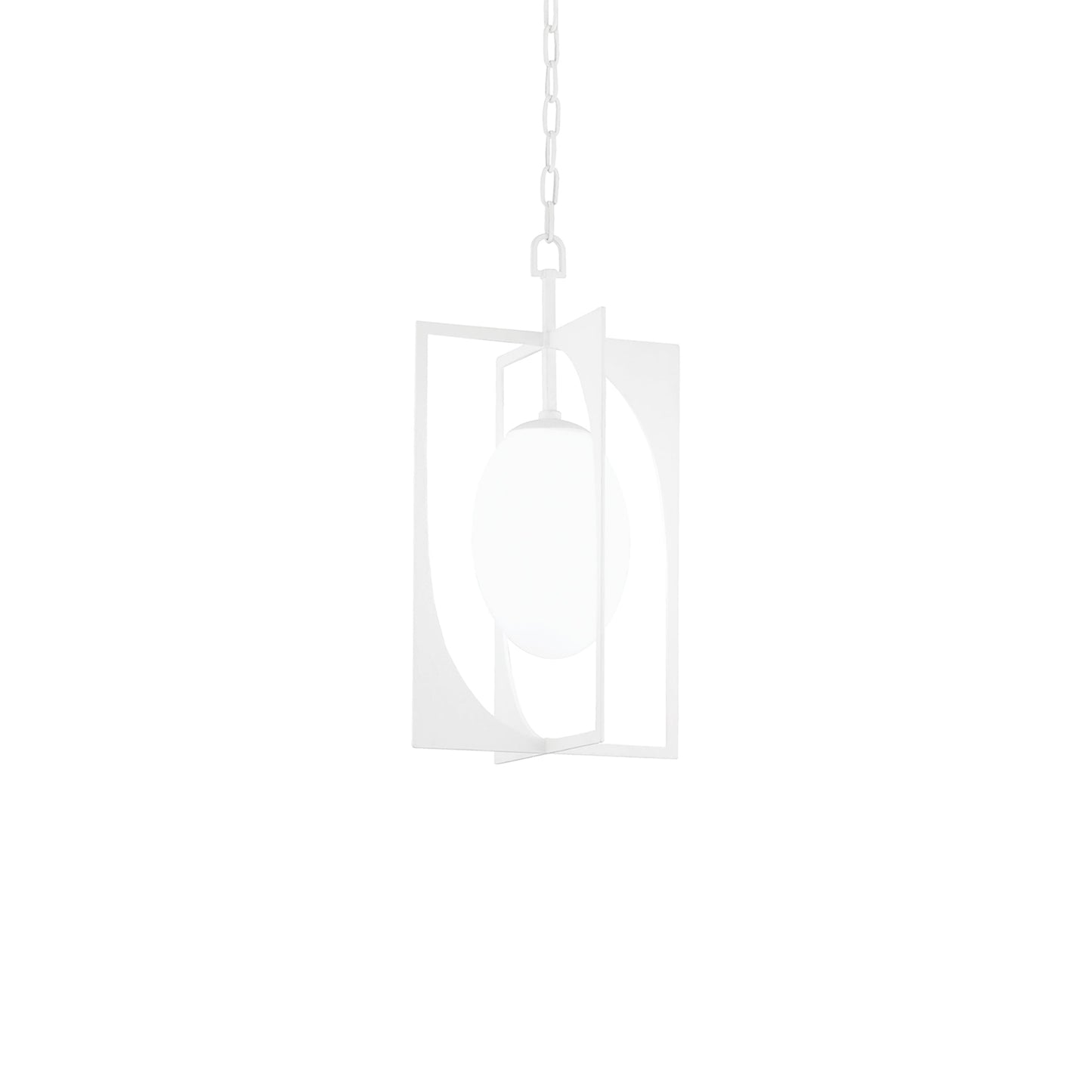 Enzo Pendant Light in Gesso White (24.5-Inch).