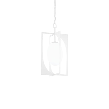 Enzo Pendant Light in Gesso White (24.5-Inch).