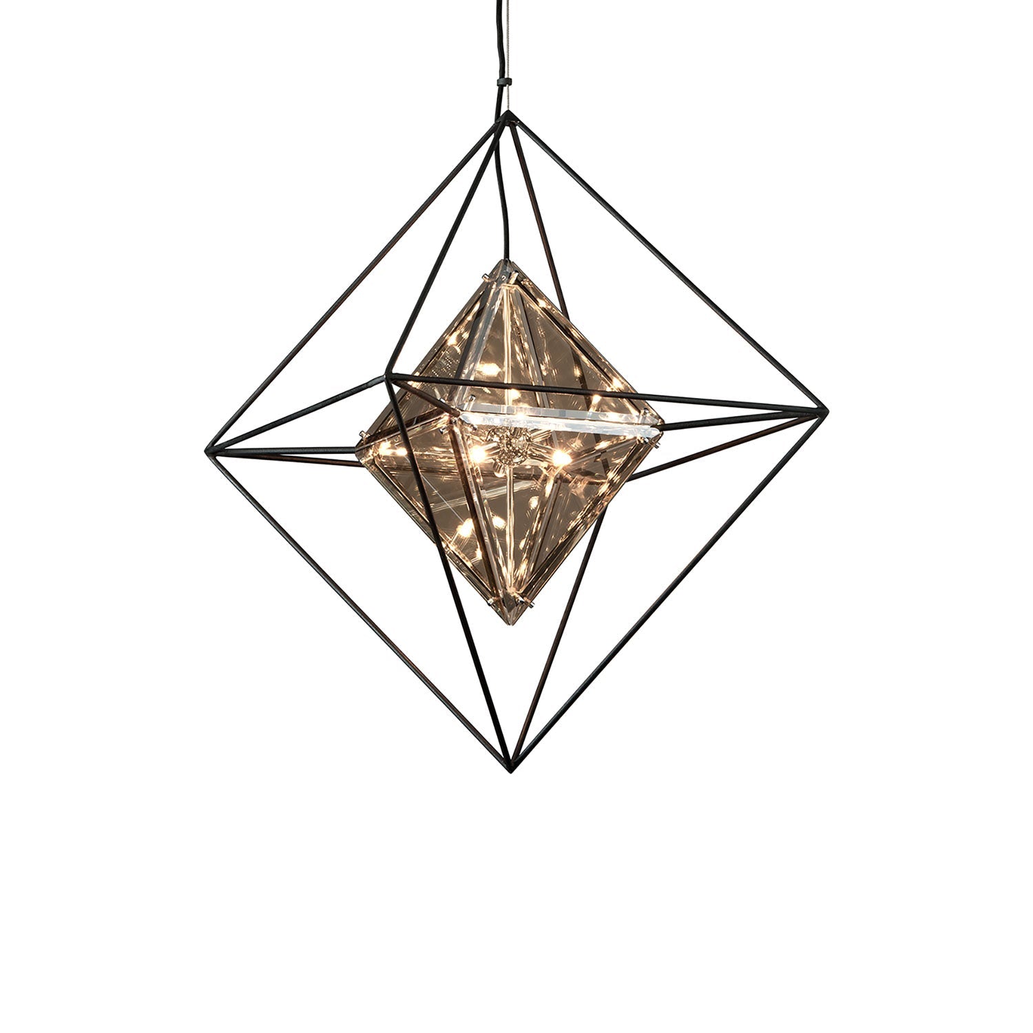 Epic Chandelier in Textured Iron (33.75-Inch).