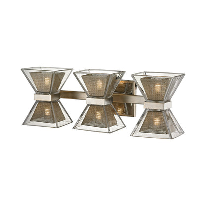 Expression Bath Vanity Light in Silver Leaf (6-Light).