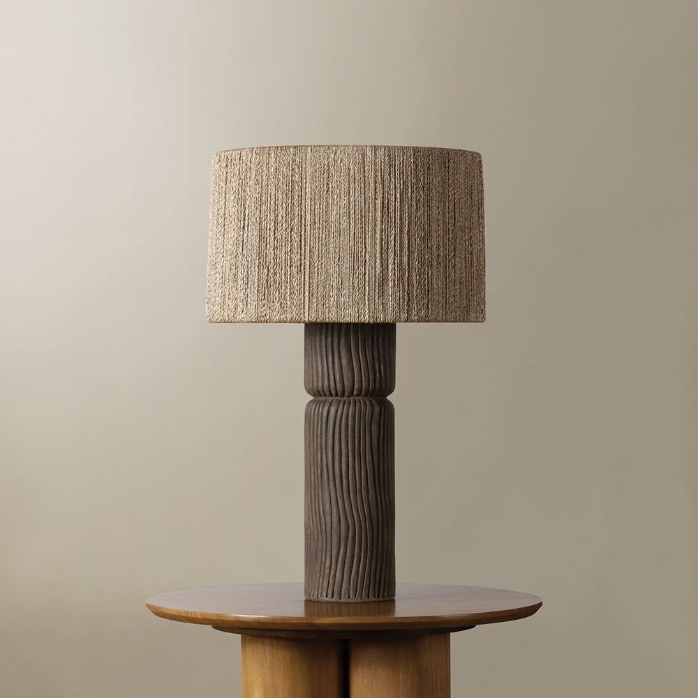 Folk Table Lamp in Detail.