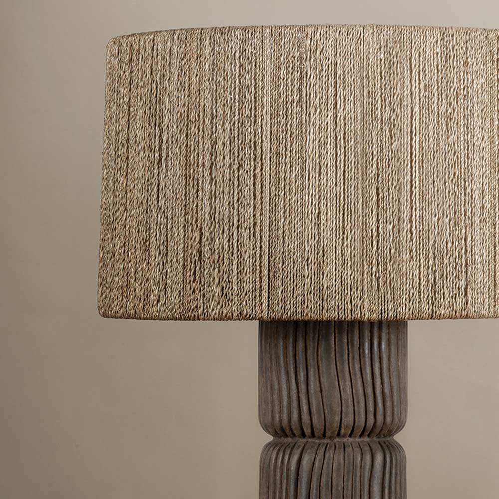 Folk Table Lamp in Detail.