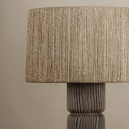 Folk Table Lamp in Detail.