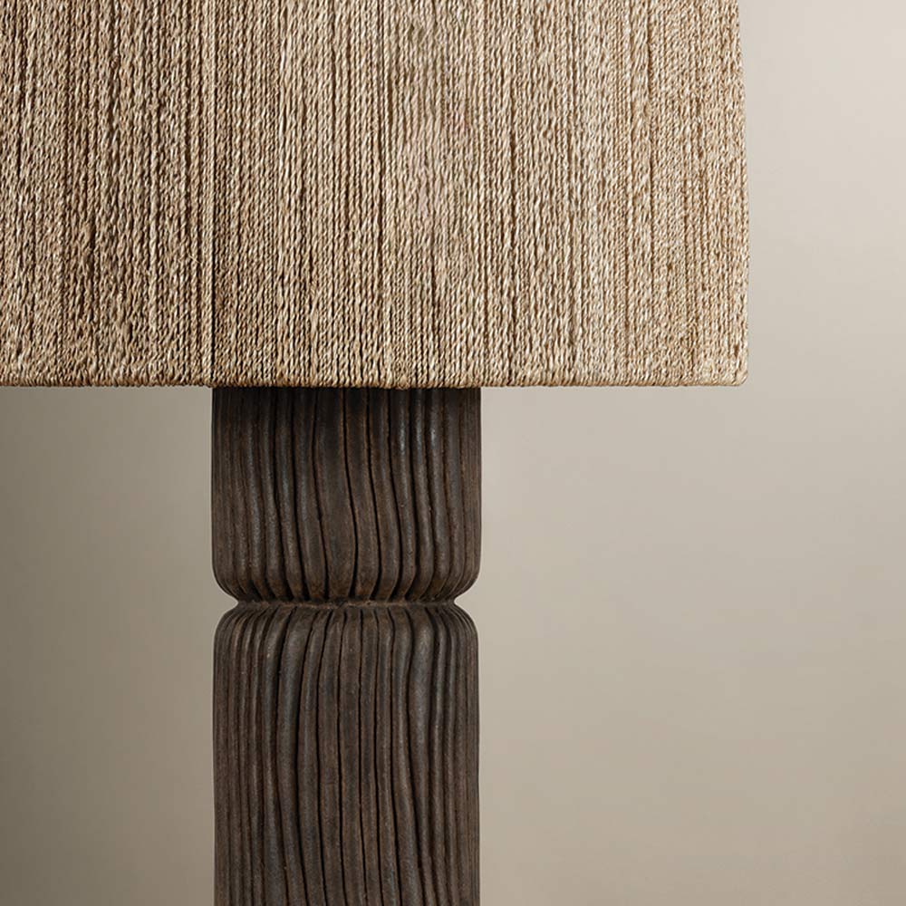Folk Table Lamp in Detail.