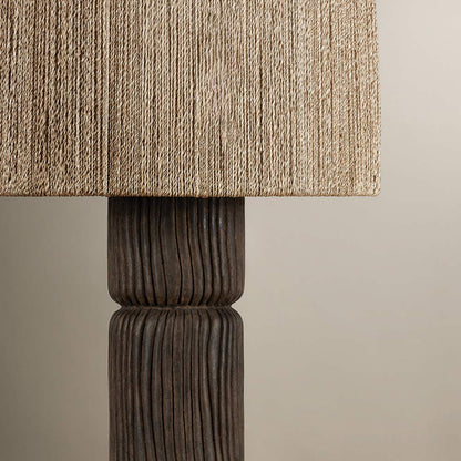 Folk Table Lamp in Detail.