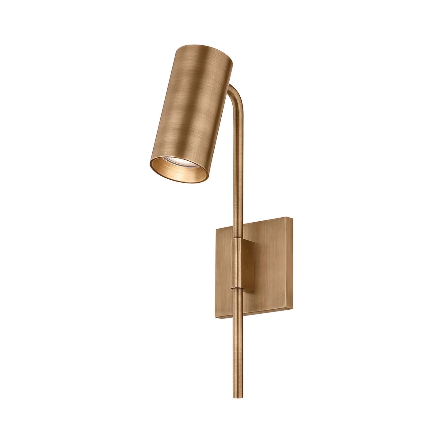 Gage Wall Light in Patina Brass.