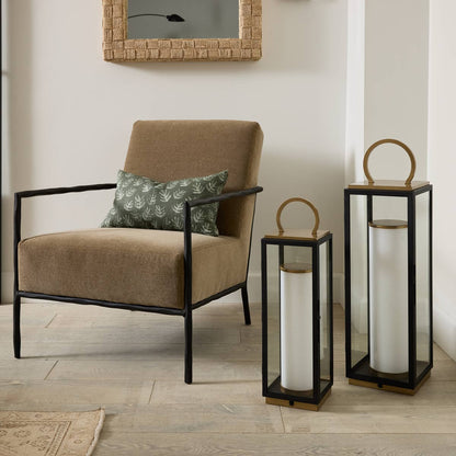 Gareth Outdoor LED Table Lamp in living room.