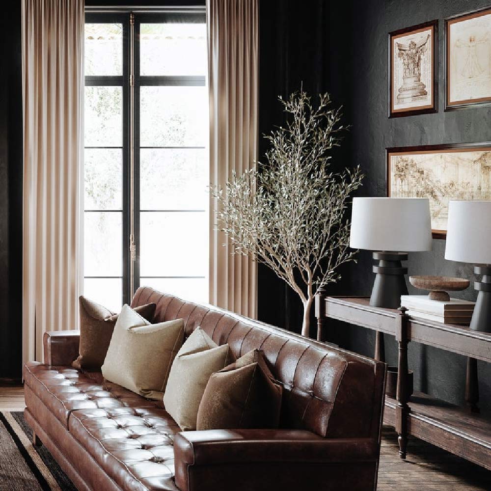 Grover Table Lamp in living room.