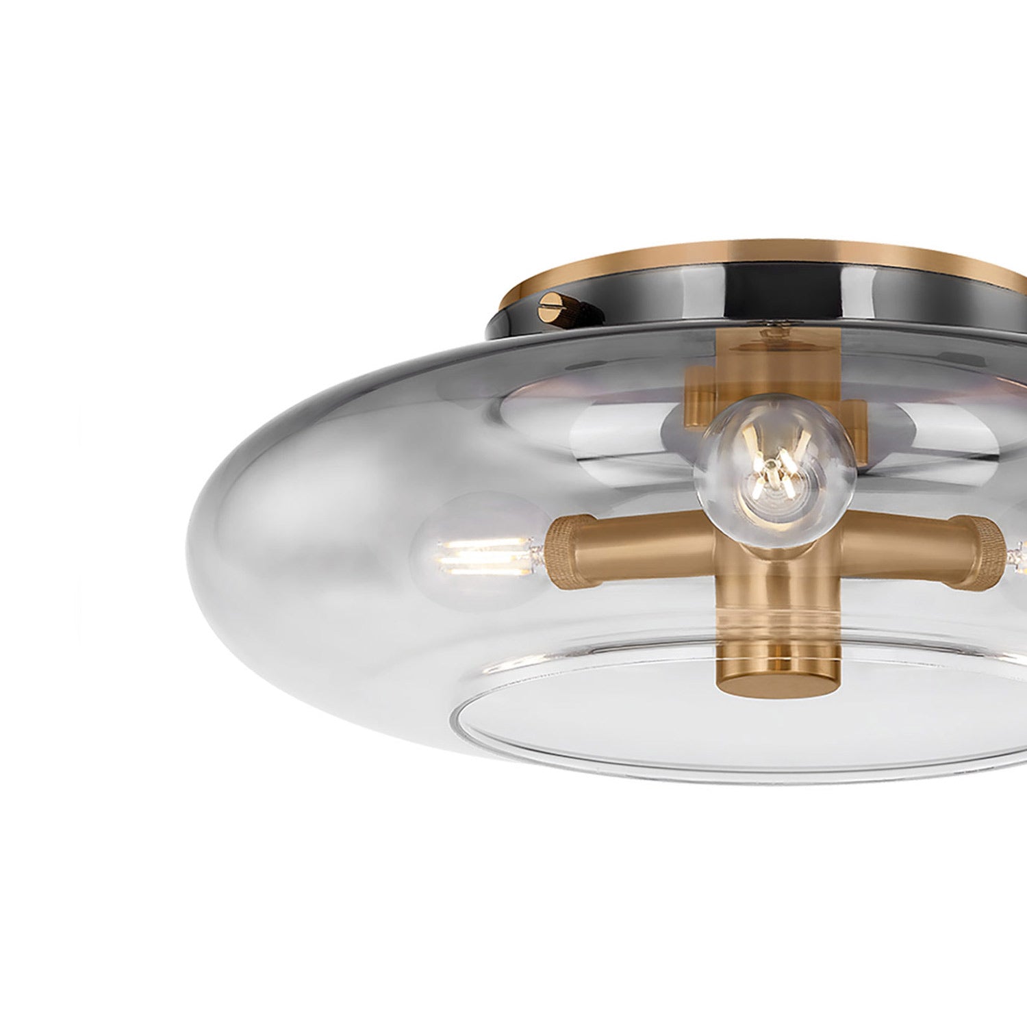 Gunner Flush Mount Ceiling Light in Detail.
