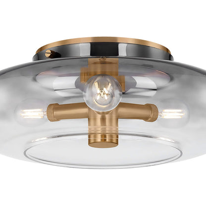 Gunner Flush Mount Ceiling Light in Detail.