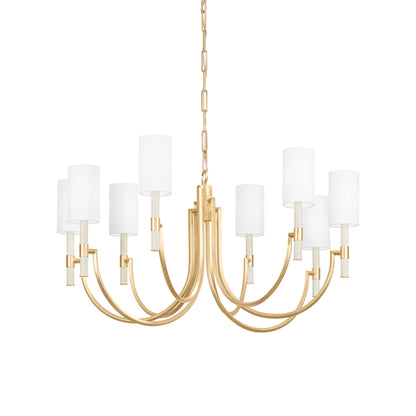Gustine Chandelier in Vintage Gold Leaf (Large).