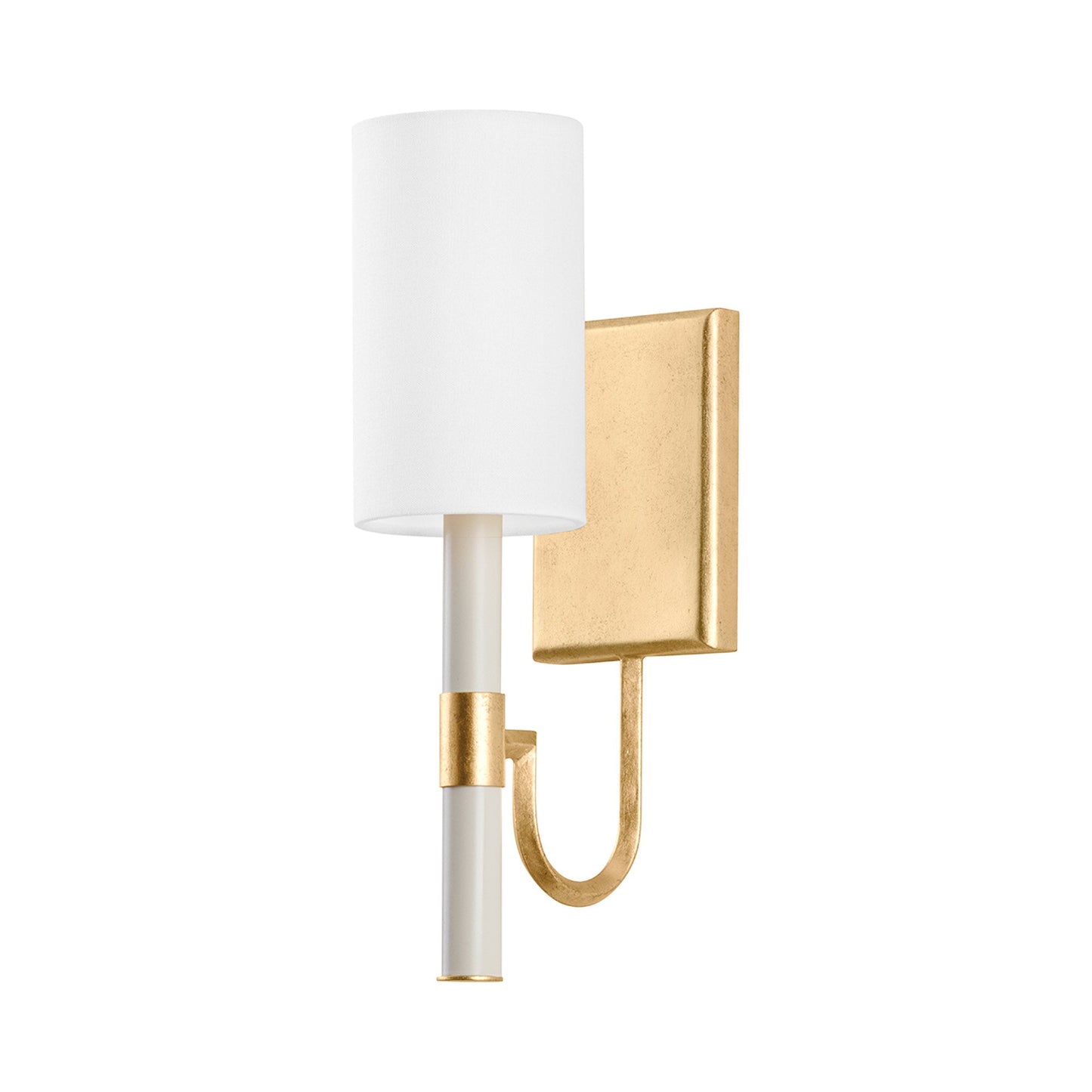 Gustine Wall Light in Vintage Gold Leaf (Small).