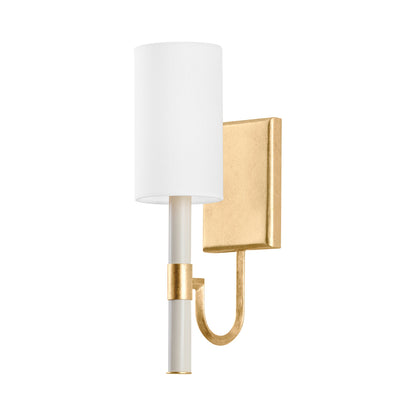 Gustine Wall Light in Vintage Gold Leaf (Small).