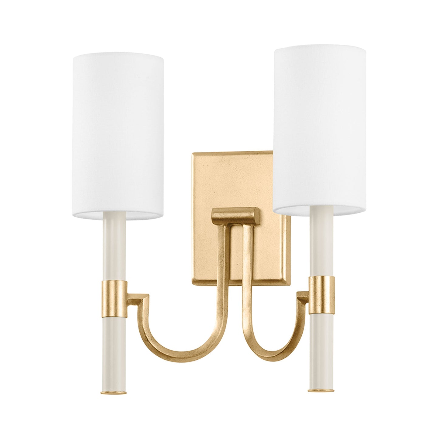Gustine Wall Light in Vintage Gold Leaf (Large).