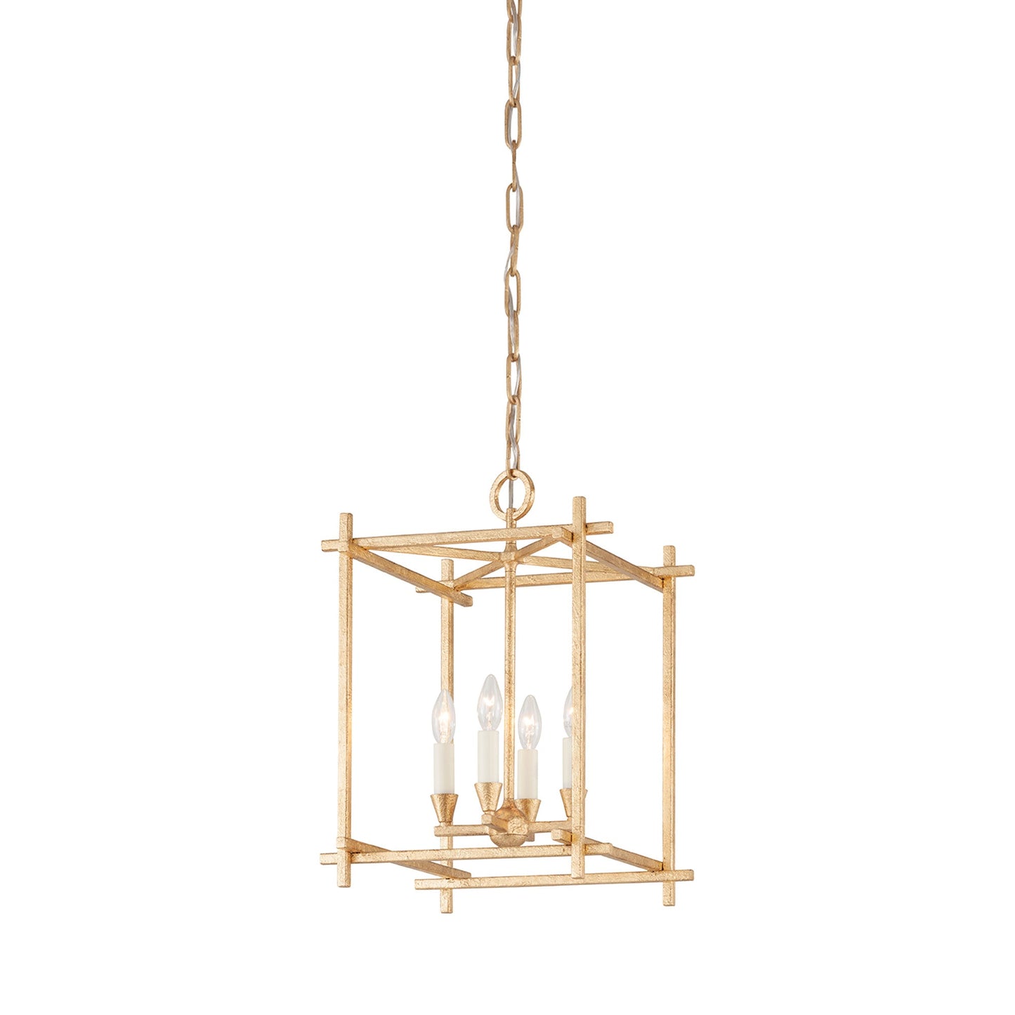 Huck Pendant Light in Vintage Gold Leaf (21.25-Inch).
