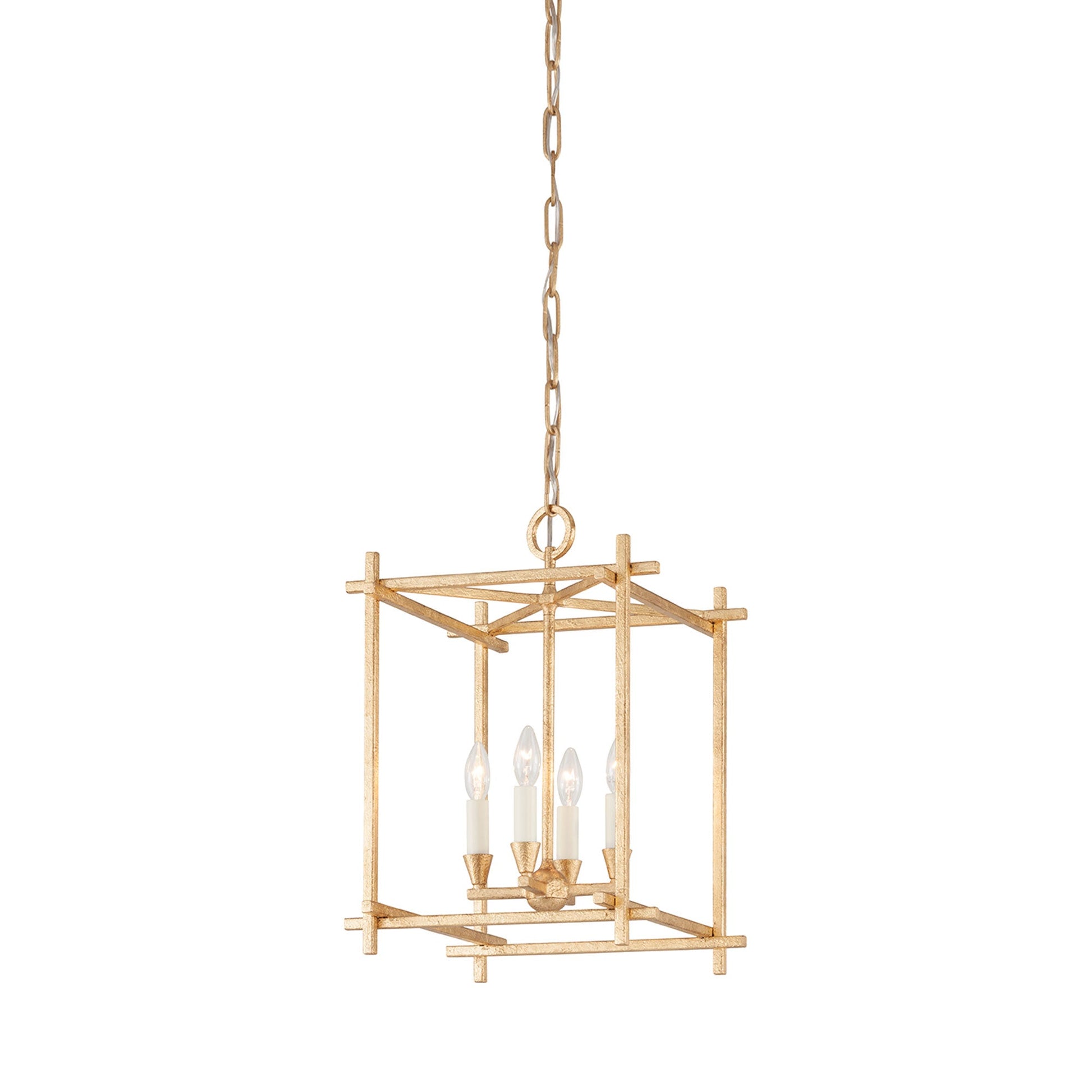 Huck Pendant Light in Vintage Gold Leaf (21.25-Inch).