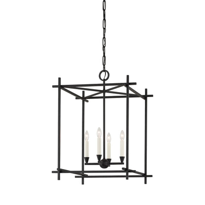 Huck Pendant Light in Black Iron (29.75-Inch).