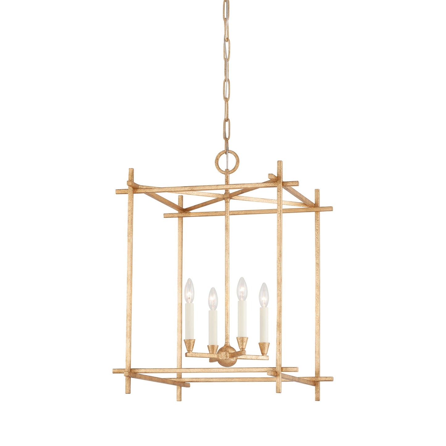 Huck Pendant Light in Vintage Gold Leaf (29.75-Inch).
