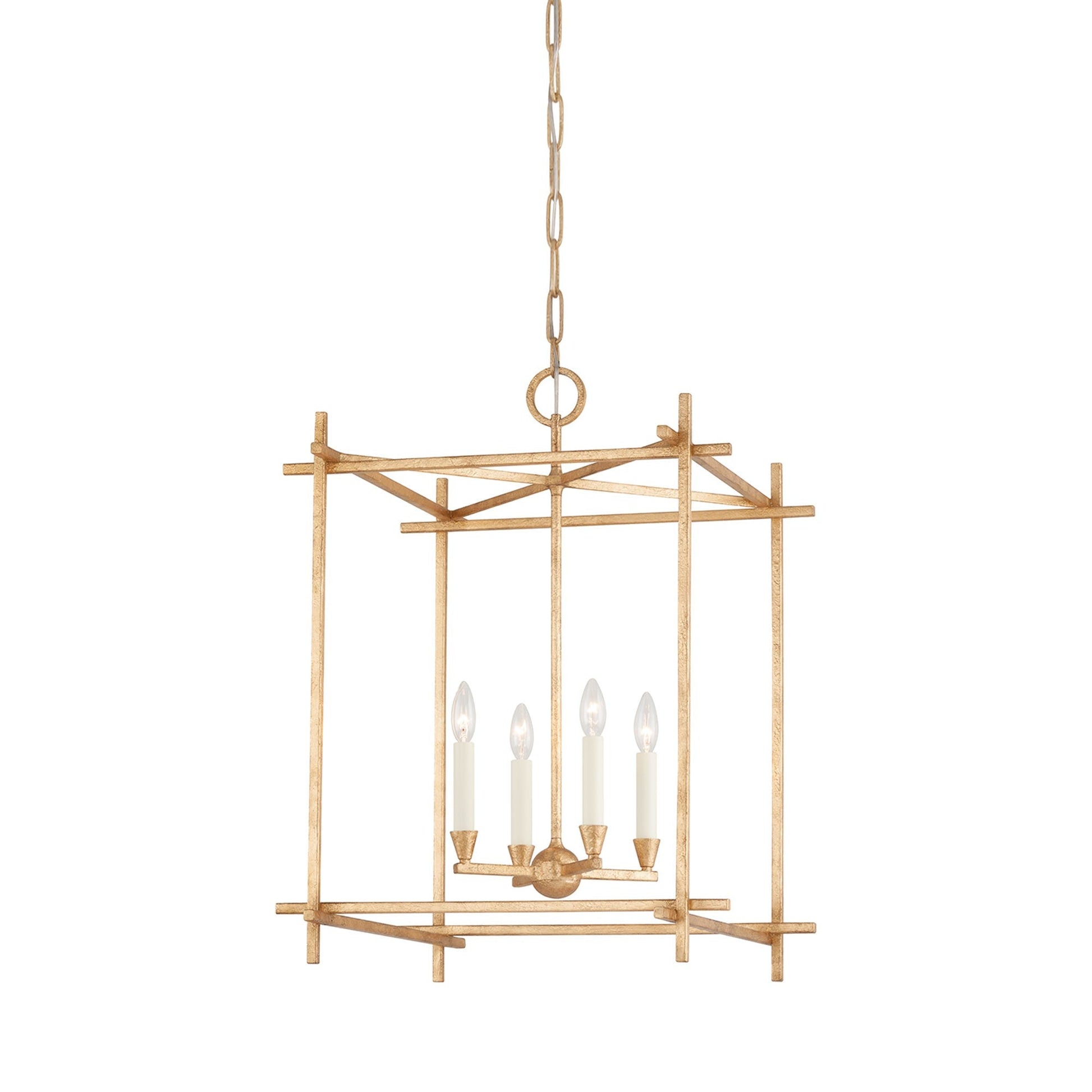 Huck Pendant Light in Vintage Gold Leaf (29.75-Inch).