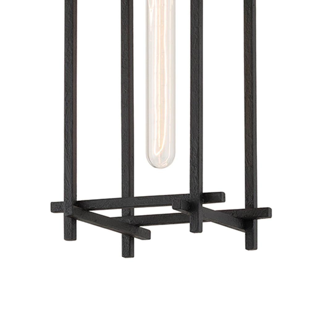 Huck Rectangular Pendant Light in Detail.