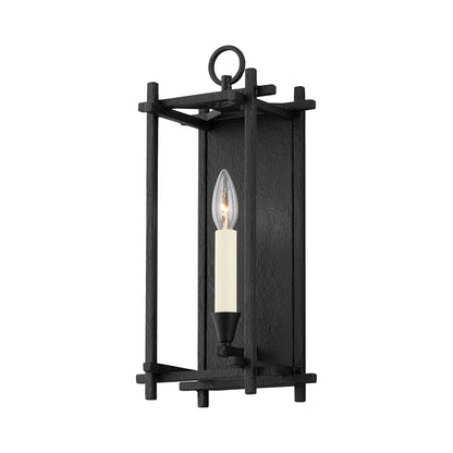 Huck Wall Light in Black Iron.