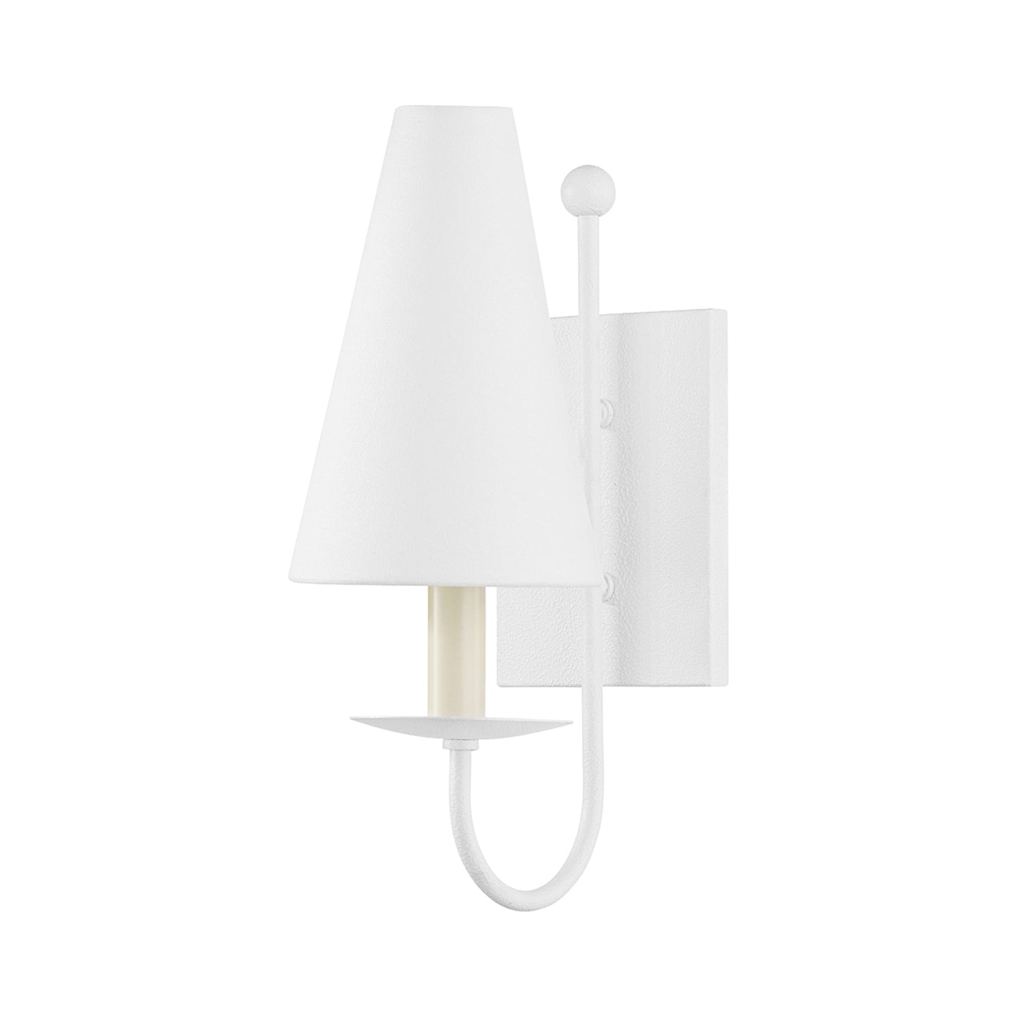 Idris Wall Light in Gesso White.