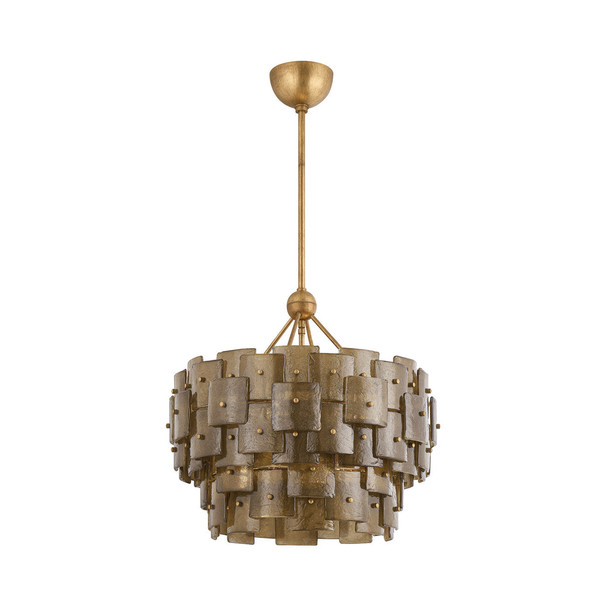Jacik Chandelier in Patina Gold Leaf (Small).