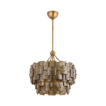 Jacik Chandelier in Patina Gold Leaf (Small).