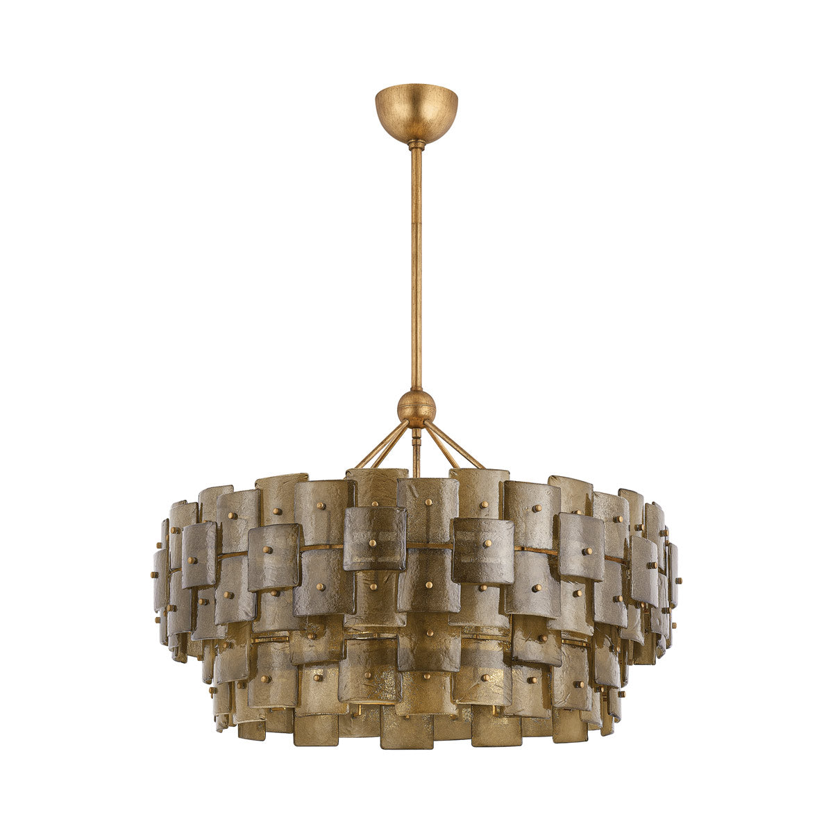 Jacik Chandelier in Patina Gold Leaf (Large).