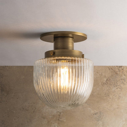 Jar Flush Mount Ceiling Light in Detail.