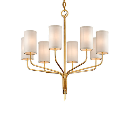 Juniper Chandelier in Gold Leaf (8-Light).