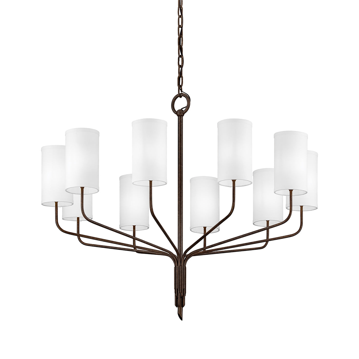 Juniper Chandelier in Heritage Bronze (10-Light).