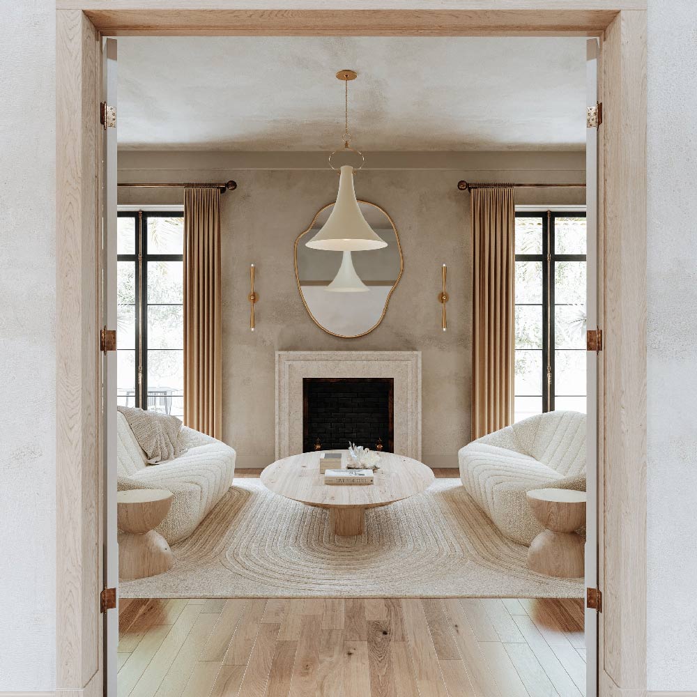 Keanu Wall Light in living room.