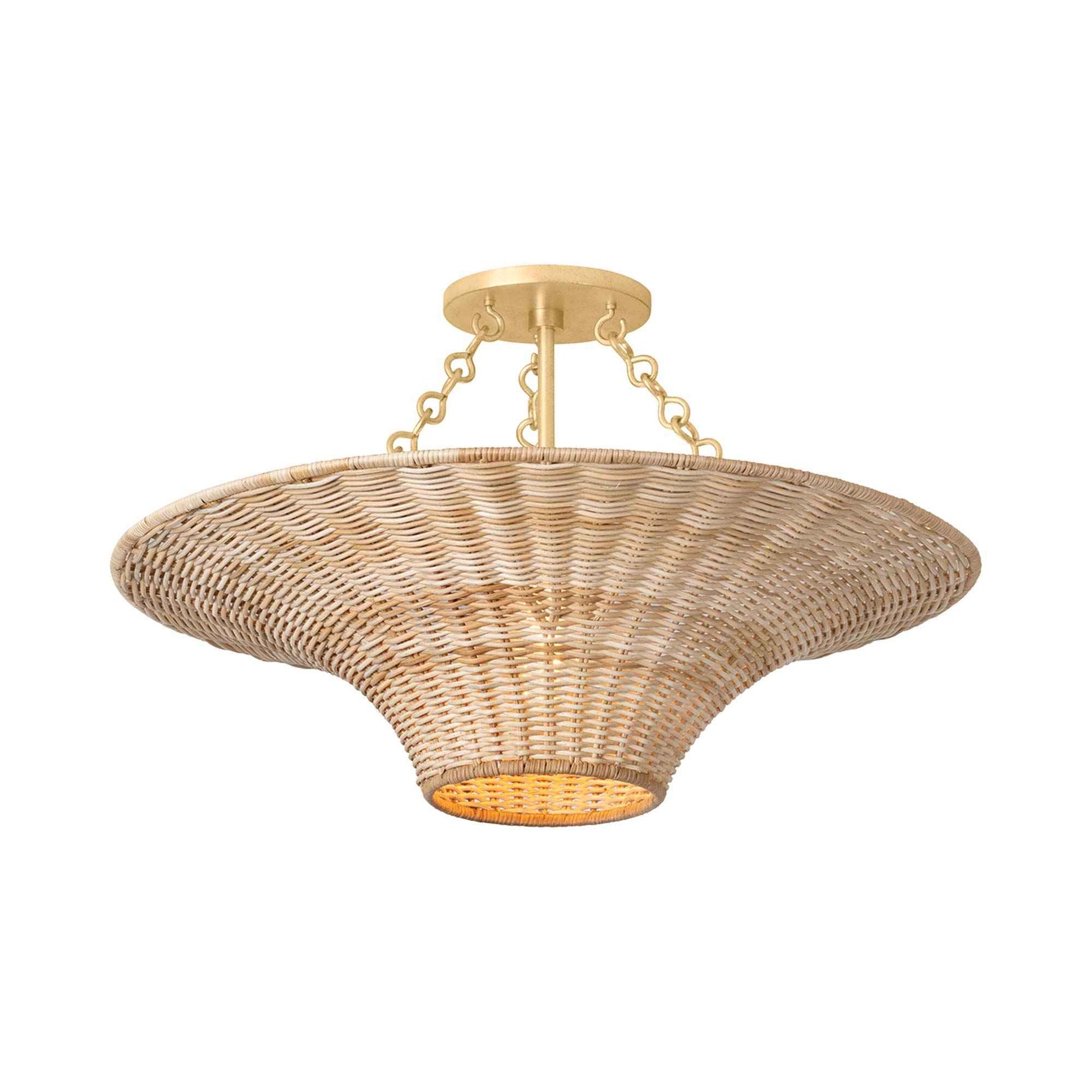 Ketan Semi Flush Mount Ceiling Light.