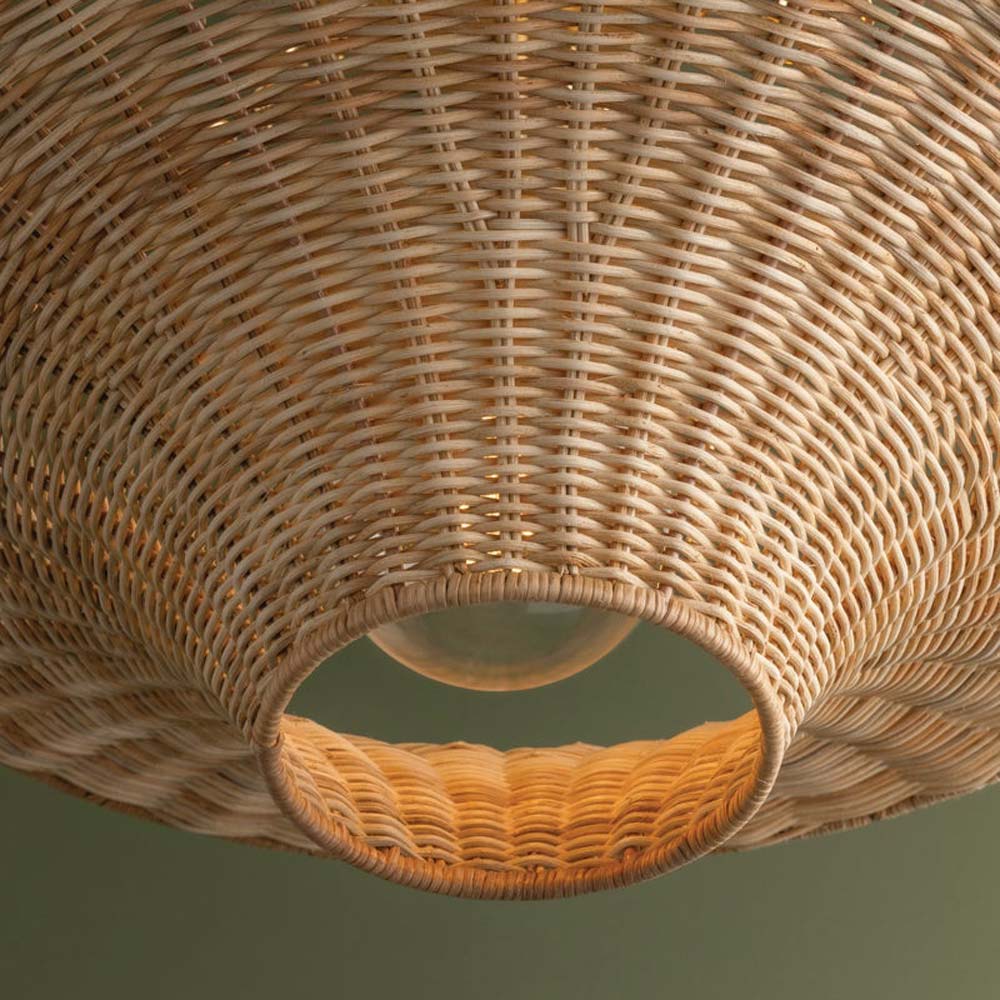 Ketan Semi Flush Mount Ceiling Light in Detail.