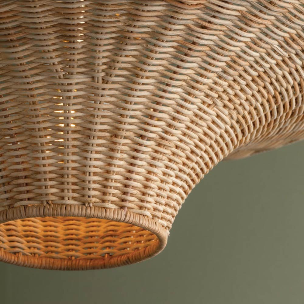 Ketan Semi Flush Mount Ceiling Light in Detail.