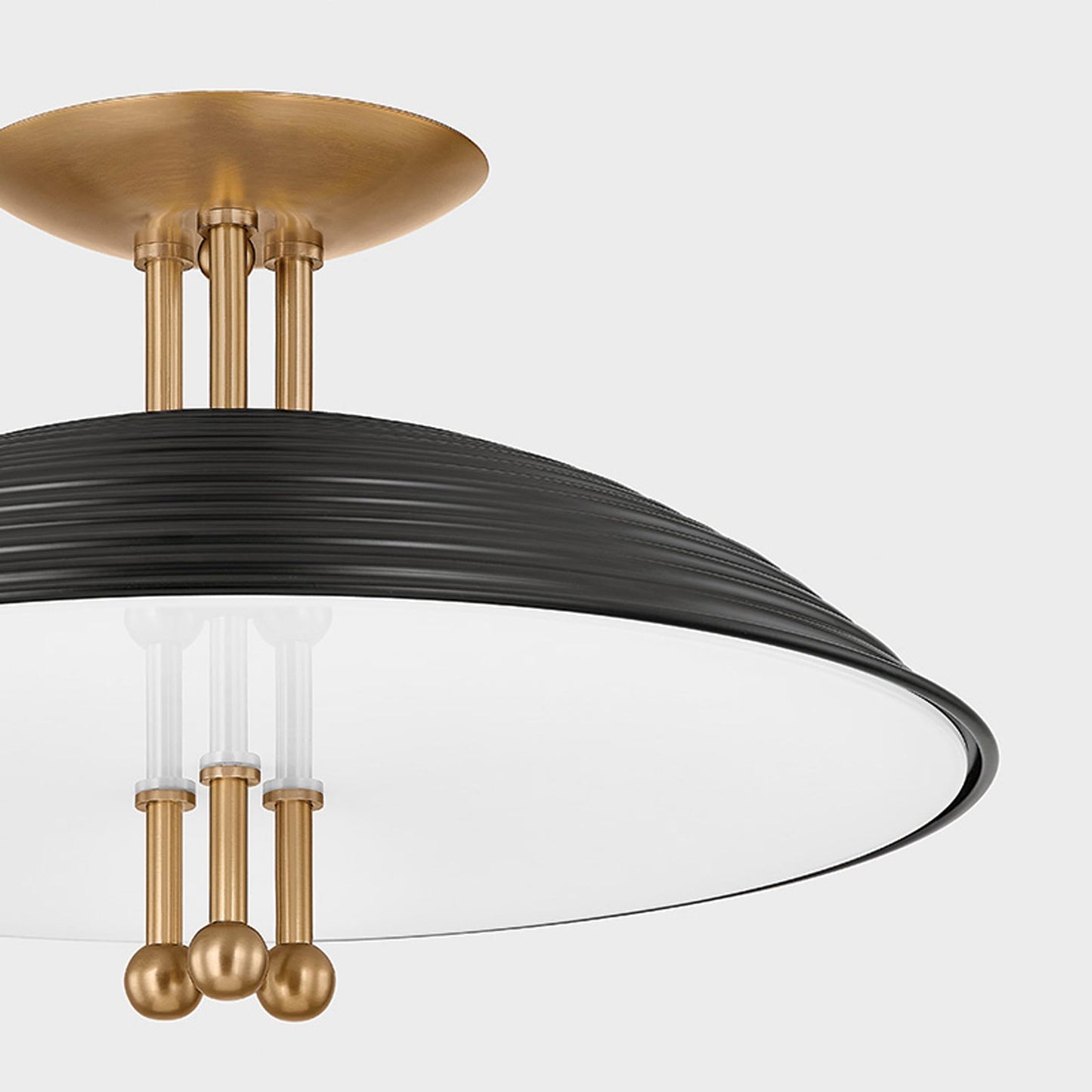 Larkin Semi Flush Mount Ceiling Light in Detail.