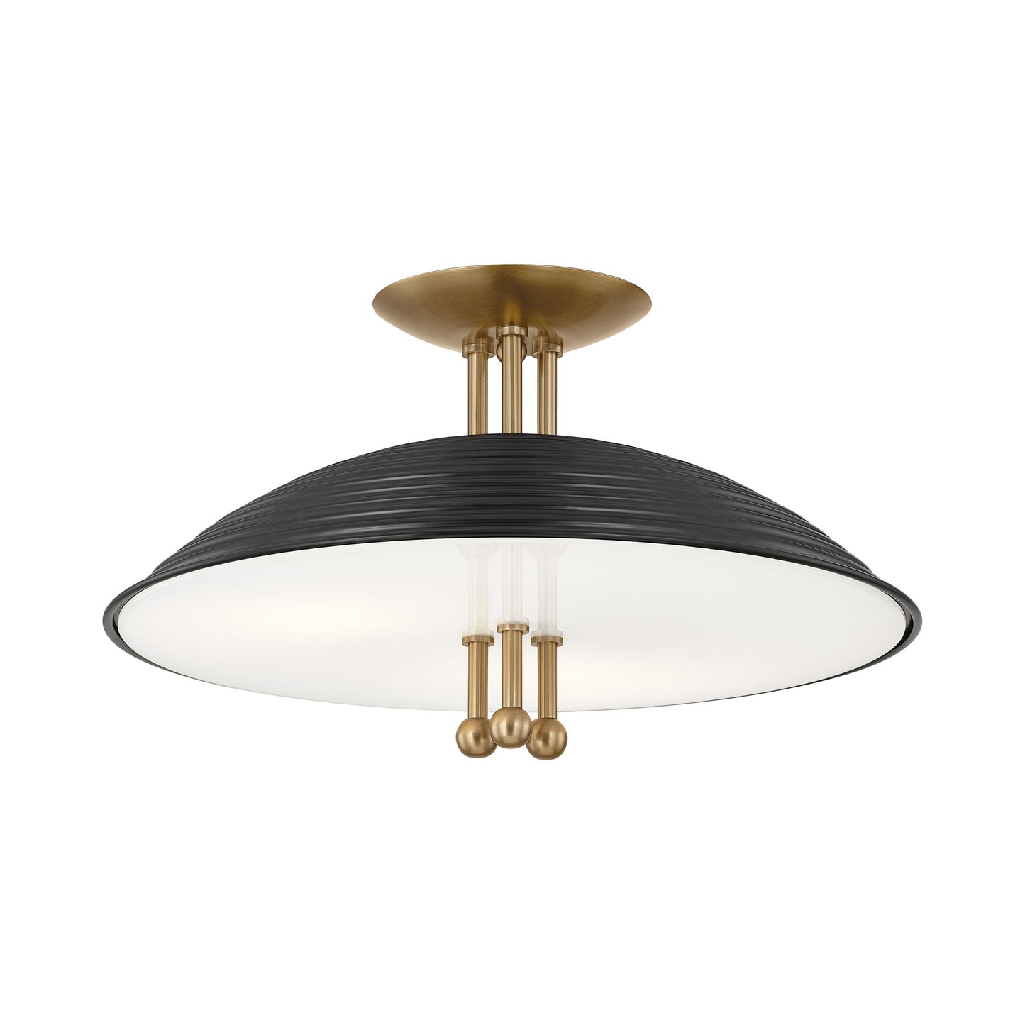 Larkin Semi Flush Mount Ceiling Light in Detail.