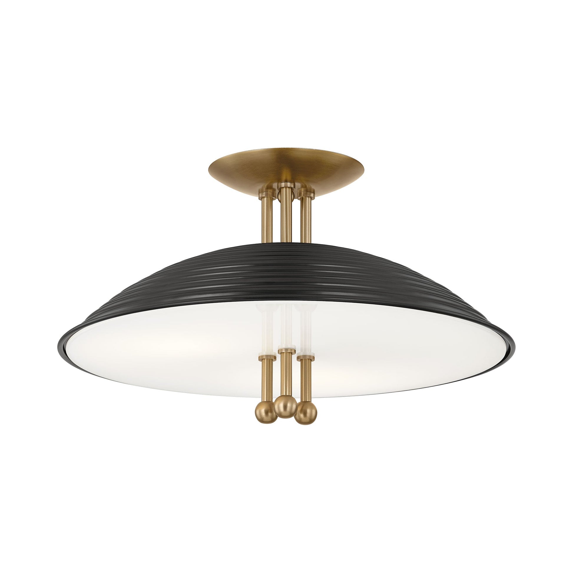 Larkin Semi Flush Mount Ceiling Light in Detail.