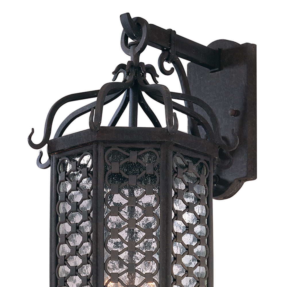 Los Olivos Outdoor Wall Light in Detail.