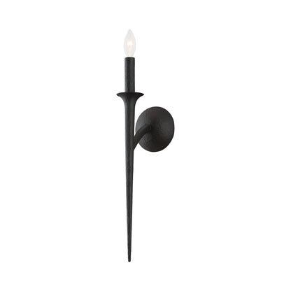 Luca Wall Light in Black Iron.