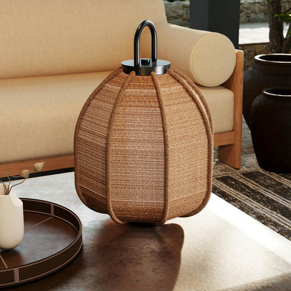 Maltby Outdoor LED Rechargeable Table Lamp in Detail.