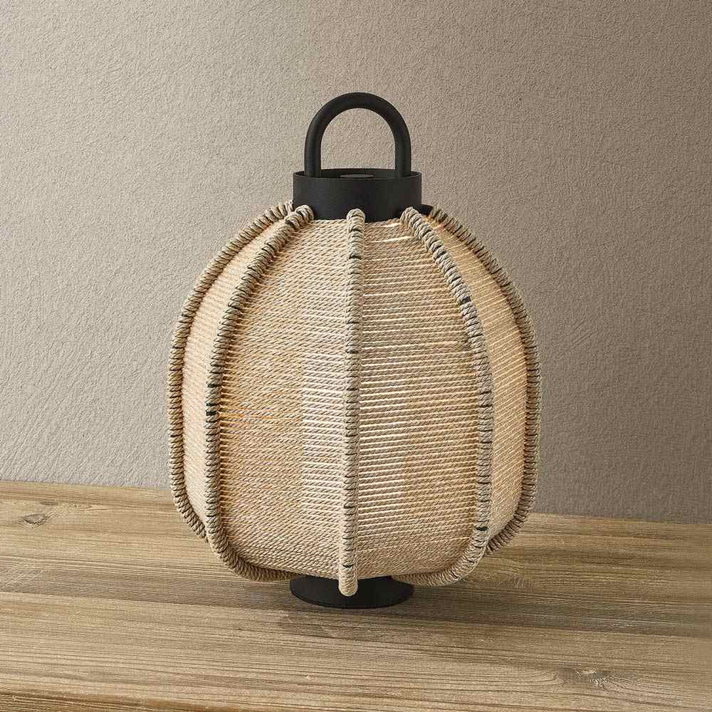 Maltby Outdoor LED Rechargeable Table Lamp in Detail.